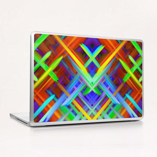 Colorful digital art splashing G466 Laptop & iPad Skin by MedusArt