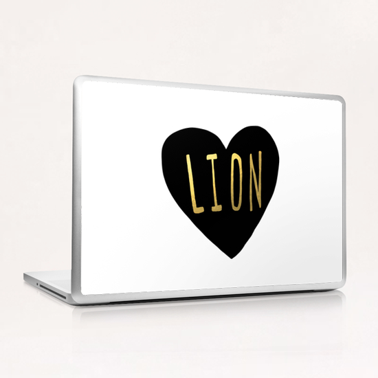 Lion Heart Laptop & iPad Skin by Leah Flores