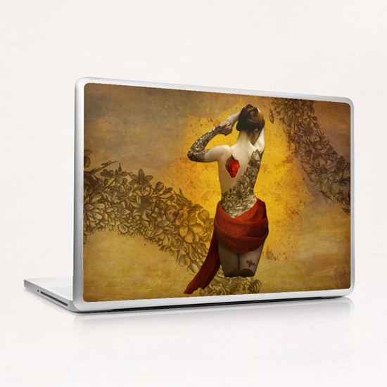 My Heart The Rose Laptop & iPad Skin by DVerissimo