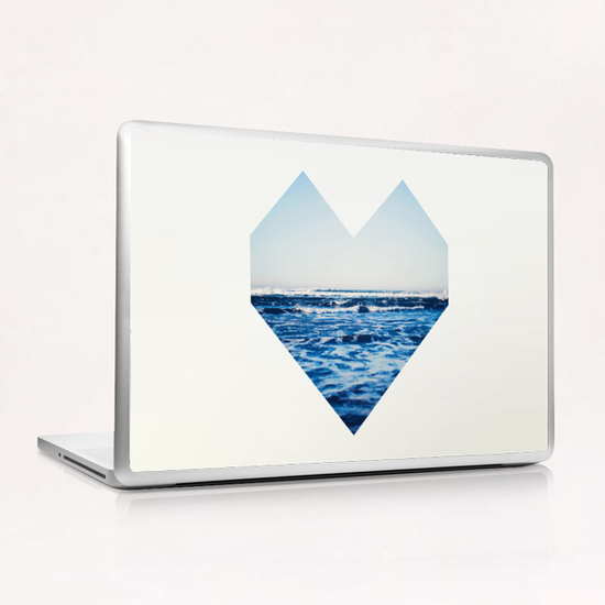 Ocean Heart Laptop & iPad Skin by Leah Flores