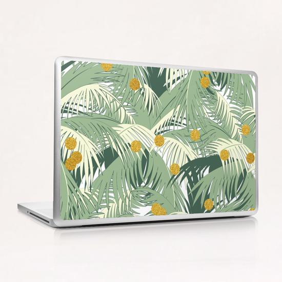 Palm and Gold Laptop & iPad Skin by Uma Gokhale