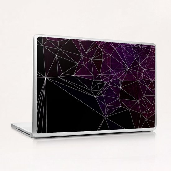 Geometric purple and black Laptop & iPad Skin by VanessaGF