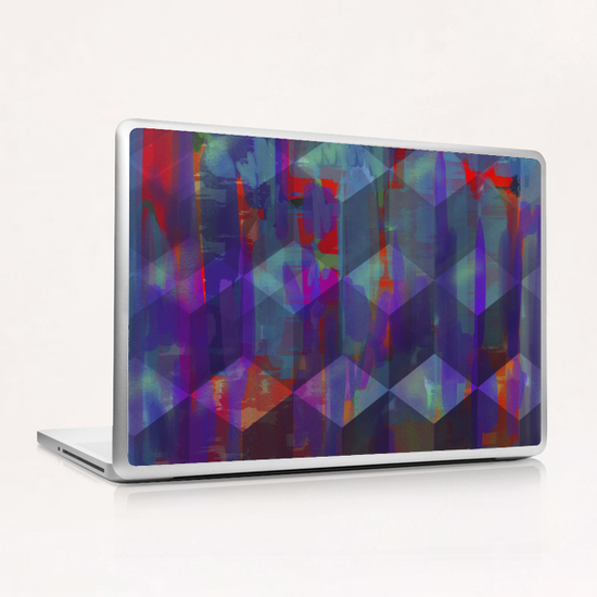 Purple Cubes Laptop & iPad Skin by Vic Storia