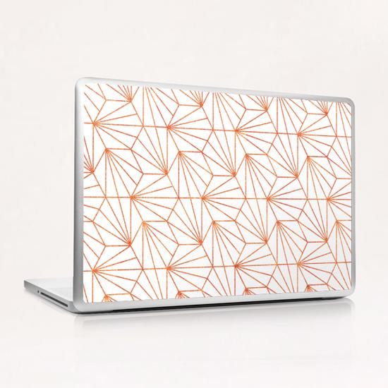 Rose Gold & White Laptop & iPad Skin by Uma Gokhale