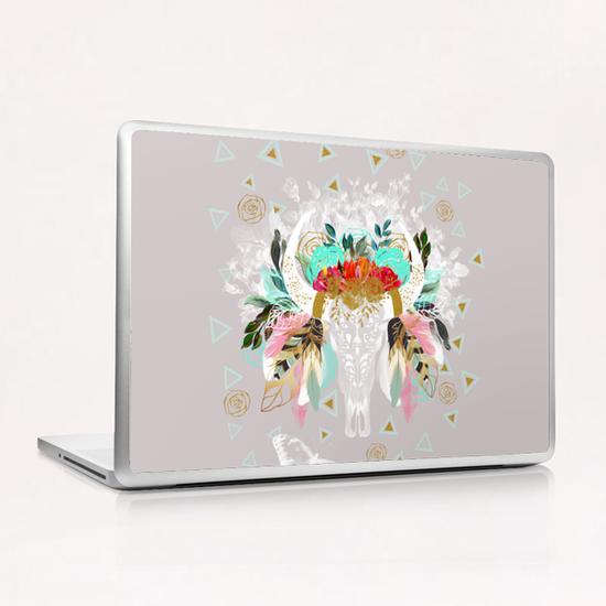 Skull fantasy boho Laptop & iPad Skin by mmartabc