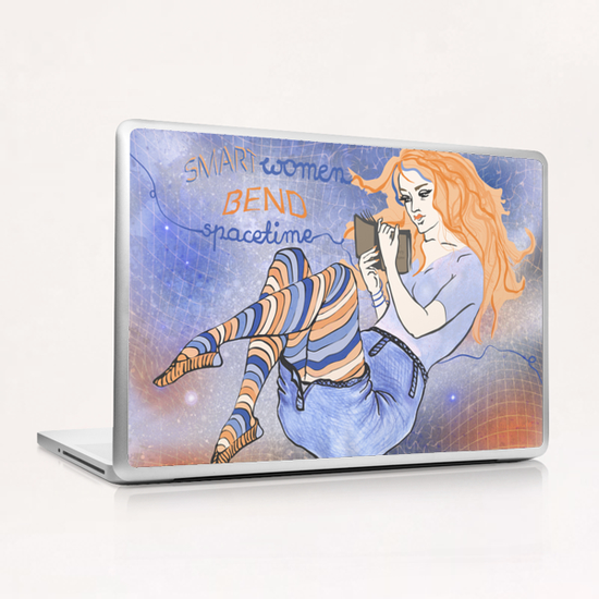 Smart women bend spacetime Laptop & iPad Skin by IlluScientia