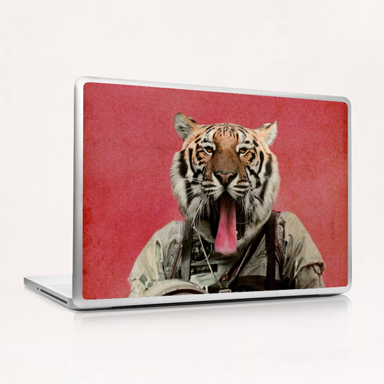 Space tiger Laptop & iPad Skin by durro art