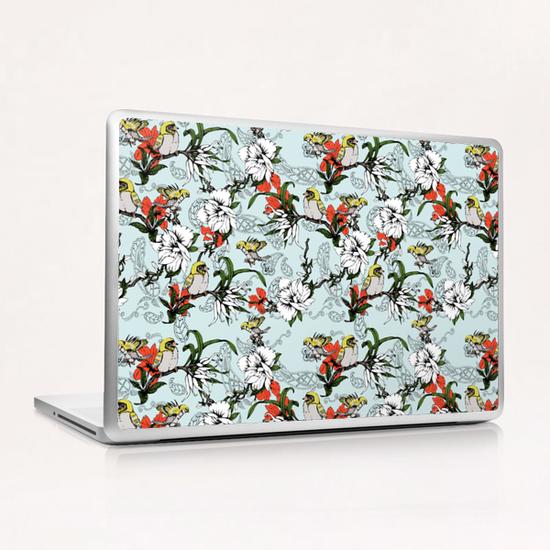 The Birds and the Paisley Garden Laptop & iPad Skin by mmartabc