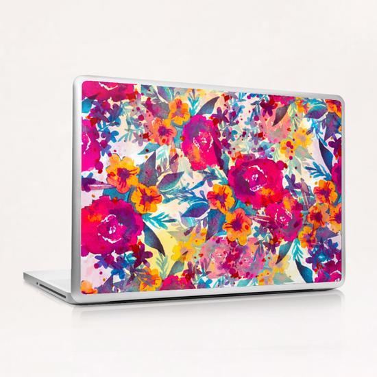 Watercolor flowers and plants 02 Laptop & iPad Skin by mmartabc