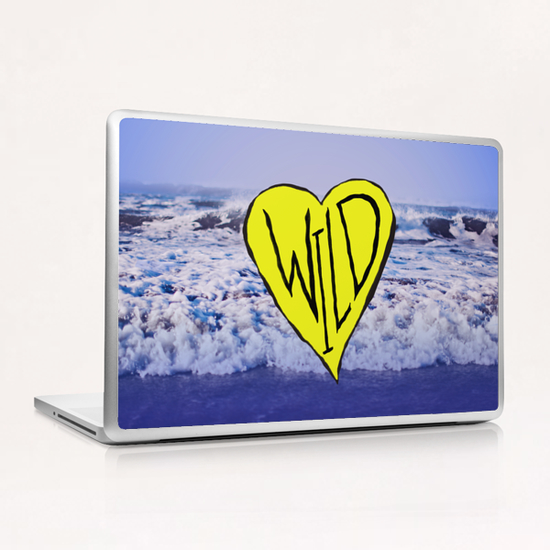 Wild Heart Waves Laptop & iPad Skin by Leah Flores