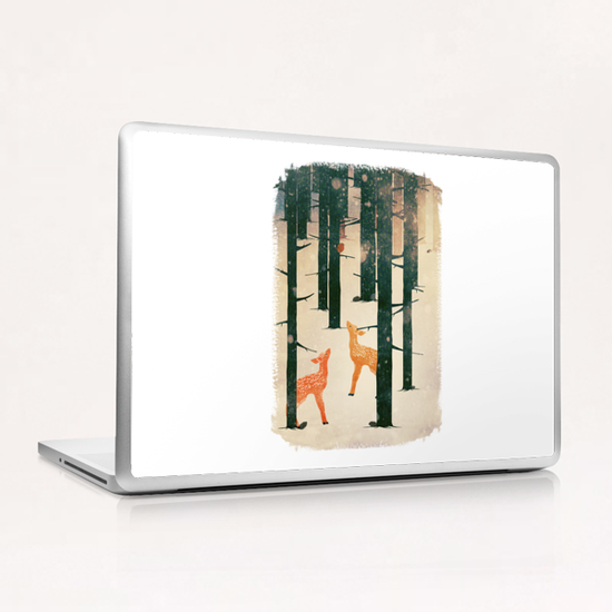 Winter Deer Laptop & iPad Skin by Sybille