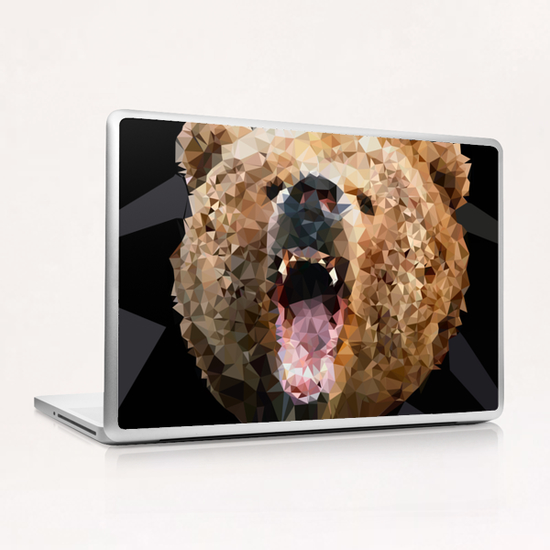 Angry Bear Laptop & iPad Skin by Vic Storia