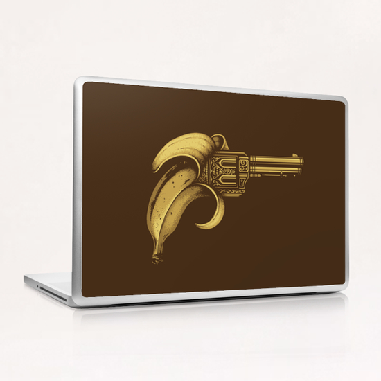 Banana Gun Laptop & iPad Skin by Enkel Dika