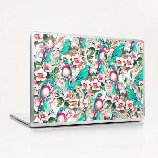 Birds & Flowers Laptop & iPad Skin by Uma Gokhale