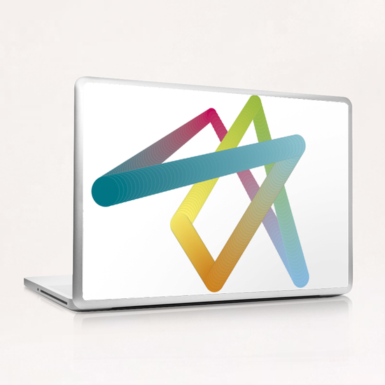 Cintetik Rainbow Laptop & iPad Skin by Yann Tobey