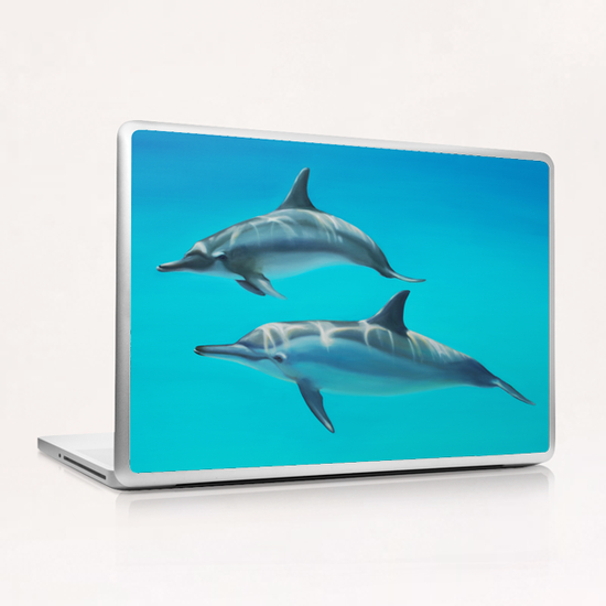 Dolphins Laptop & iPad Skin by di-tommaso