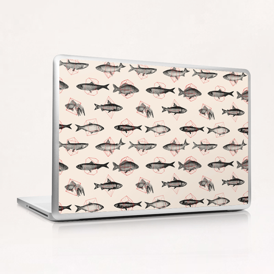 Fishes Repeat Laptop & iPad Skin by Florent Bodart - Speakerine