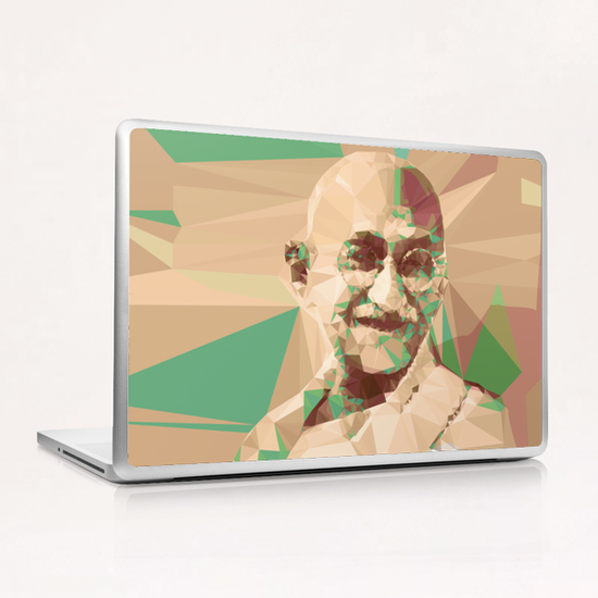 Gandhi Laptop & iPad Skin by Vic Storia