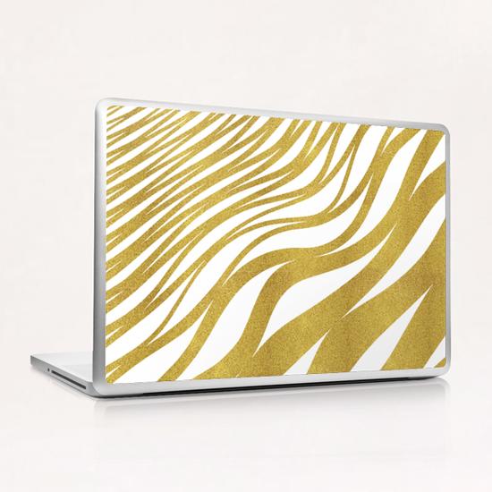 Golden Wave Laptop & iPad Skin by Uma Gokhale
