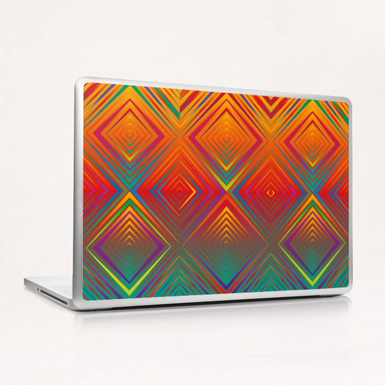 Gradient Squares Laptop & iPad Skin by Vic Storia