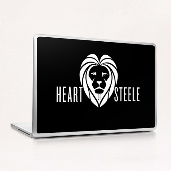 Heart of Steele (White) Laptop & iPad Skin by bthwing