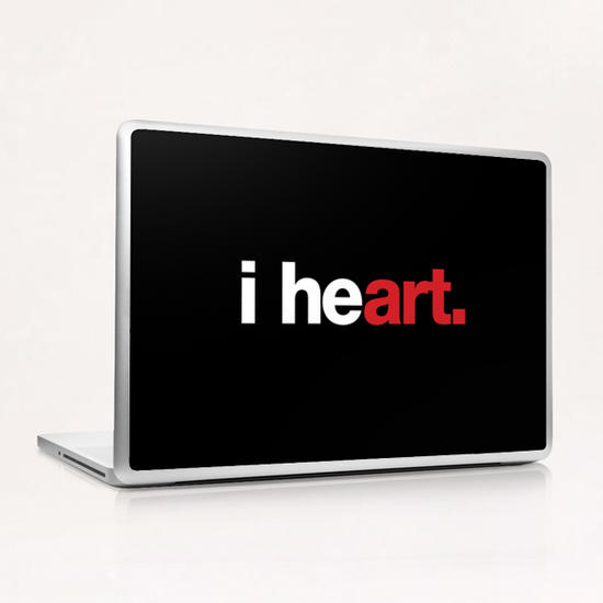 i heart art Laptop & iPad Skin by WORDS BRAND