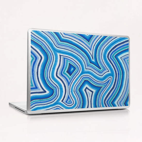 Blue Color Burst Laptop & iPad Skin by ShinyJill