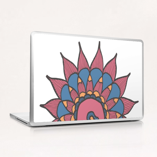 Abstract Sunflower Laptop & iPad Skin by ShinyJill
