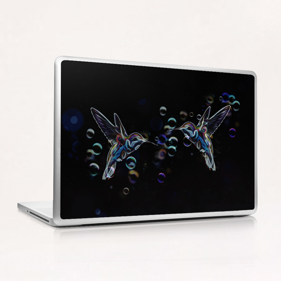 Hummingbirds Laptop & iPad Skin by Seamless