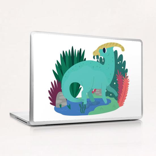 Parasaurolophus Laptop & iPad Skin by Claire Jayne Stamper