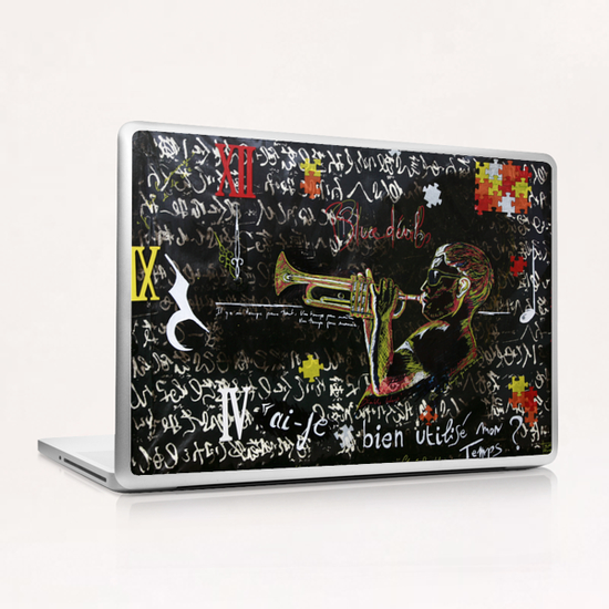 le temps Laptop & iPad Skin by frayartgrafik