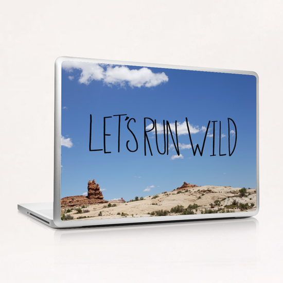 Let's Run Wild Laptop & iPad Skin by Leah Flores