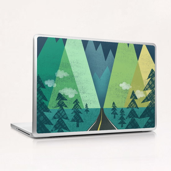 the Long Road at Night Laptop & iPad Skin by Jenny Tiffany