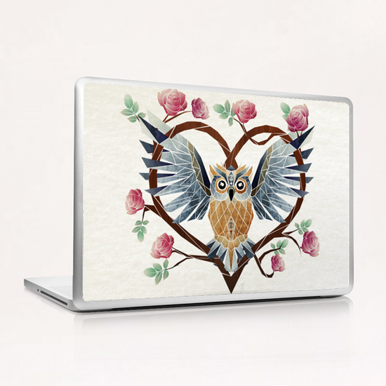 lovely owl Laptop & iPad Skin by Manoou