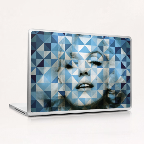 Blue M Laptop & iPad Skin by Vic Storia