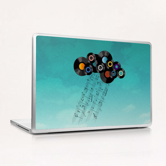 Music Cloud Laptop & iPad Skin by Alex Xela