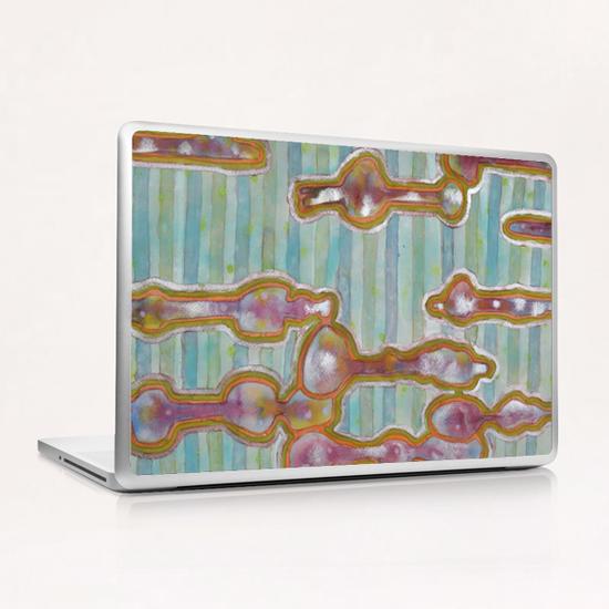 Iridescent Splashes and Stripes Laptop & iPad Skin by Heidi Capitaine