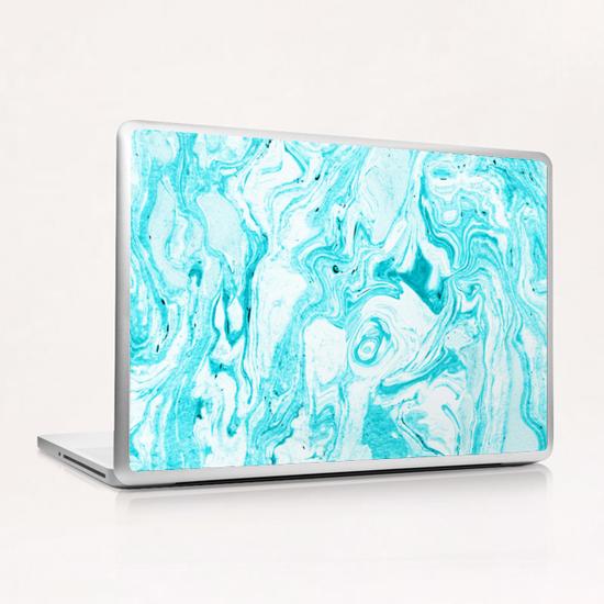 Ocean Blue Marble Laptop & iPad Skin by Uma Gokhale