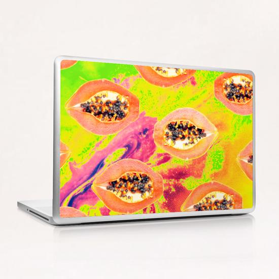 Papaya Laptop & iPad Skin by Uma Gokhale