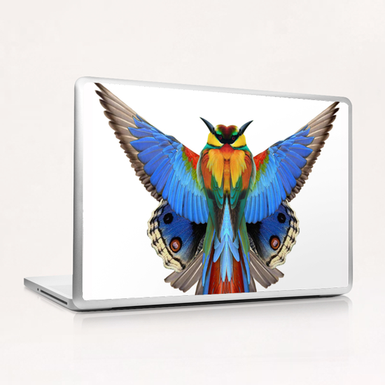Patchwork Owl Laptop & iPad Skin by Mik Mak