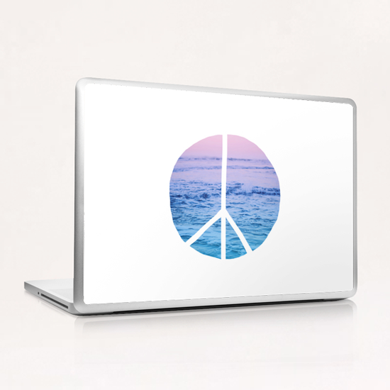 Waves and Peace Laptop & iPad Skin by Leah Flores