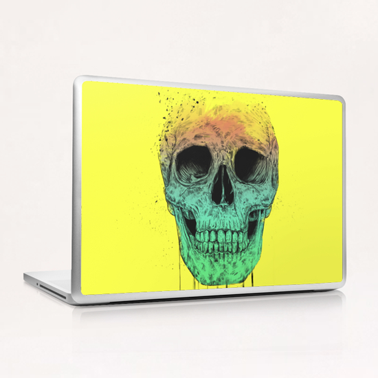 Pop art skull Laptop & iPad Skin by Balazs Solti