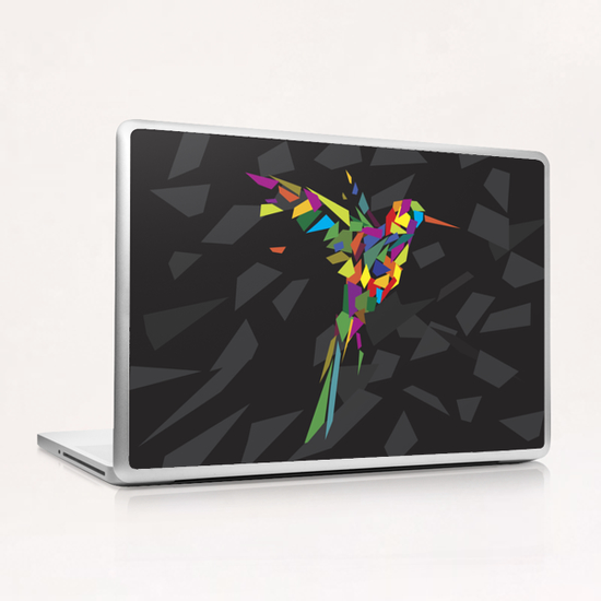 Rainbow Fly-Bird Laptop & iPad Skin by Alex Xela