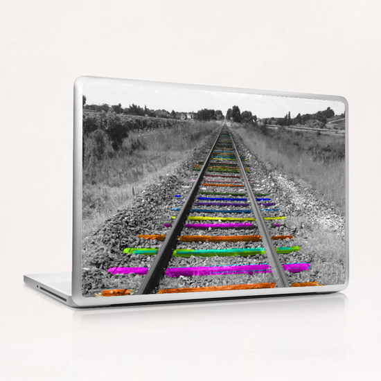Rainbow Railway Laptop & iPad Skin by Ivailo K