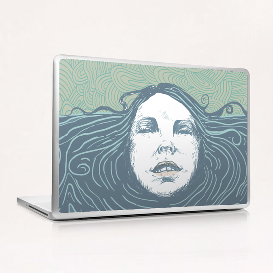 Sea-face Laptop & iPad Skin by tzigone