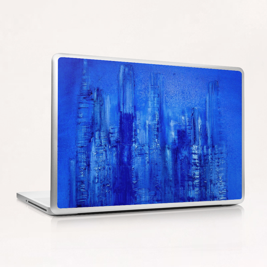 Blue construction Laptop & iPad Skin by di-tommaso