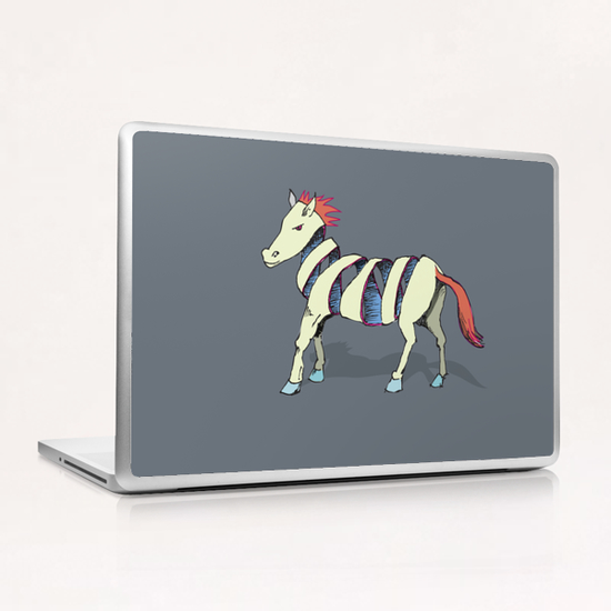 Rock Zebra Laptop & iPad Skin by Alex Xela