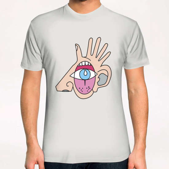 The five senses mask T-Shirt by Yann Tobey
