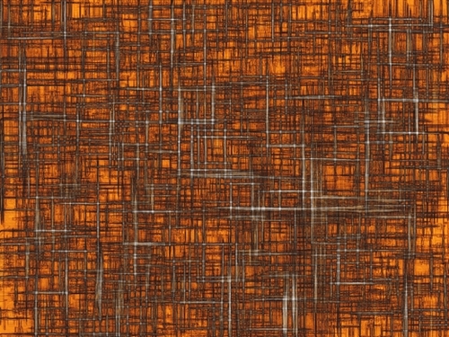 geometric square pattern drawing in orange brown Mural by Timmy333