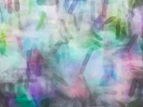splash painting texture abstract background in purple pink green Mural by Timmy333